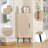 Corner Cabinet With Rattan Door, Freestanding Corner Tables For Small Spaces, Corner Display Cabinet