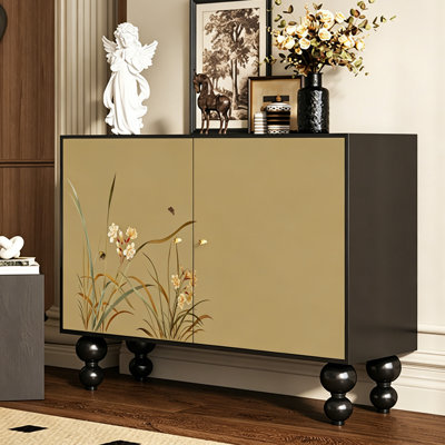 French Style Solid Wood Storage Cabinet