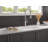 Renaldi Pro Style Commercial Kitchen Faucet, Pull Down Sprayer Kitchen Sink Faucet Brushed Nickel-118828333