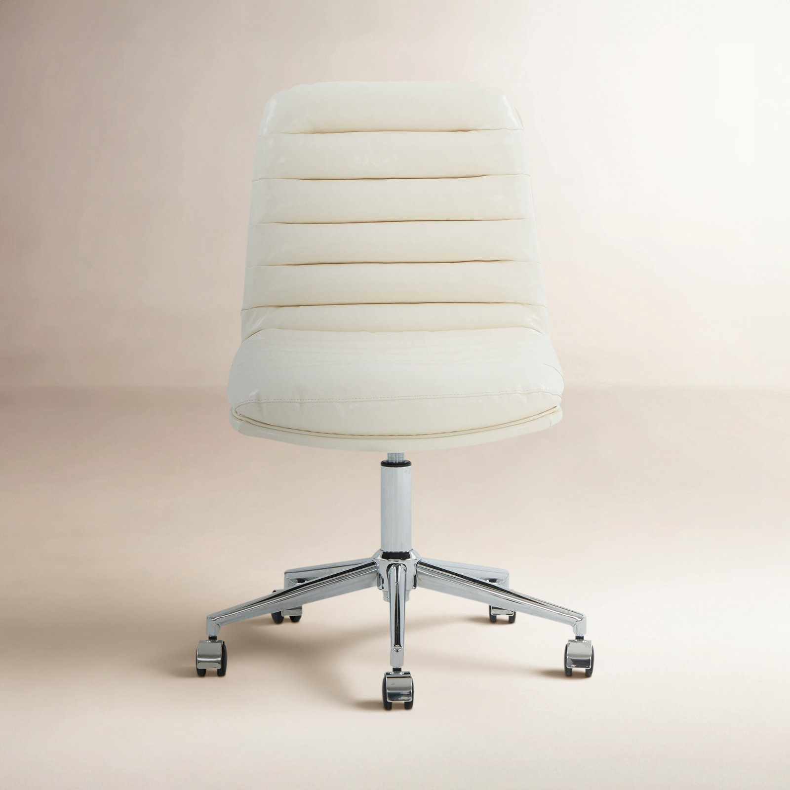 Ashia Swivel Office Chair, White