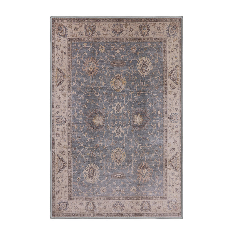 Tapis brun / bleu Charlaine, Rectangle 5 pi x 8 pi