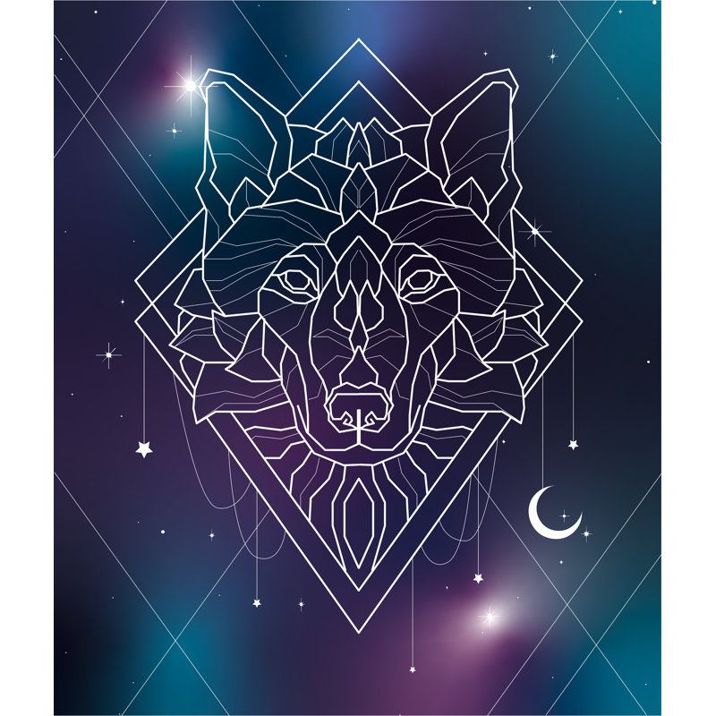 Tapisserie en polyester étoiles de loup, H 51 po x l 60 po x 0,25 po
