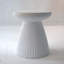 Table de bout décorative de jardin, H 18,1 po, robuste, moderne, robuste, faux terrazzo, table d'appoint, table d'appoint, plante d'intérieur pour l'extérieur