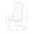 5 Piece Modern Dining Table Set Includes a Round Kitchen Table with Dropleaf and 4 Polyester Fabric Upholstered Chairs, 42x42 Inch, Black-126401039-126400262-93577936