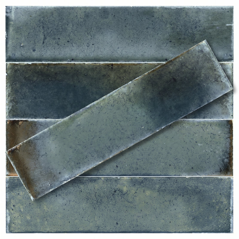 Carrelage mural en porcelaine Calypso, Turquoise