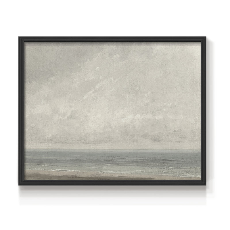 Paysages rétro-CCXCI-impression encadrée - réaménageable, H 22 po x l 28 po, Noir