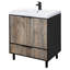 Meuble-lavabo autoportant en marbre de culture l 30 po x P 21 po x H 35 po London