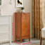 Armoire, tablettes modernes et réglables, plancher de salle de bain
