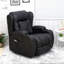 Manual Swivel Rocking Recliner with Heat and Massage-1058344844