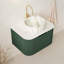 Meuble-lavabo flottant avec bords arrondis et rangement rayé-131988120