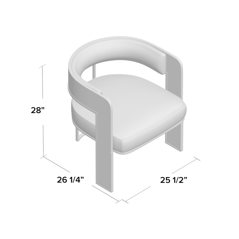 Modern Streamline Barrel Chair