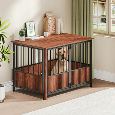 Cage pour chien avec portes doubles