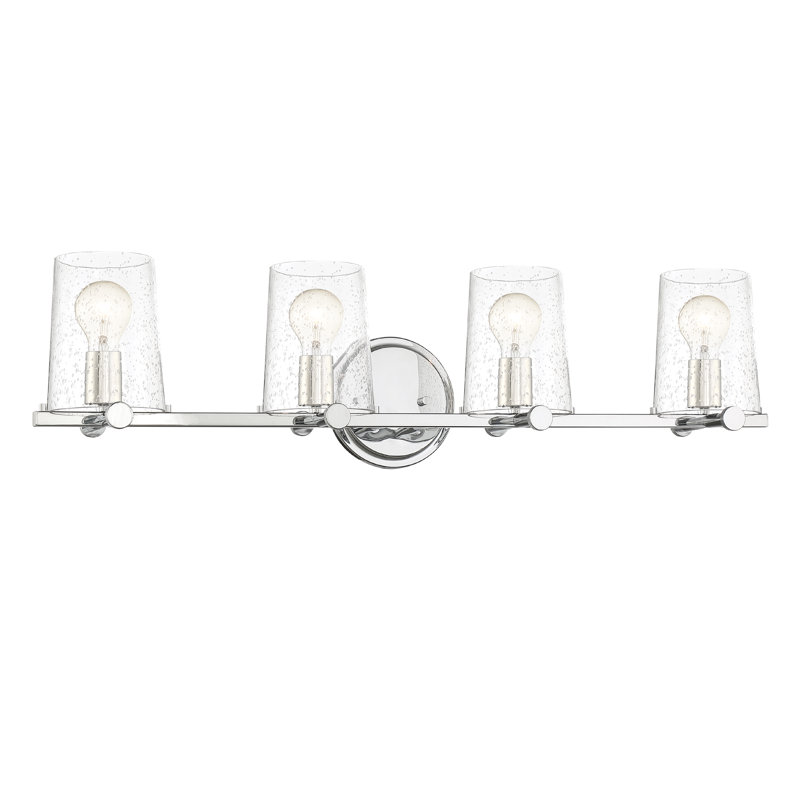 Éclairage pour meuble-lavabo 4 lumières Lingle, Chrome