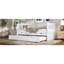 Lit plateforme simple avec tiroirs et lit gigogne, lit de jour en bois massif, sans sommier, gris-1167523387