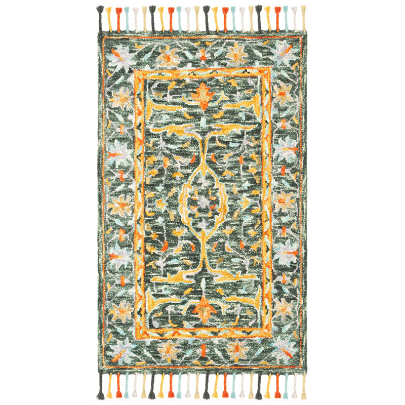Vahakn Hand Tufted Wool Oriental Rug, Rectangle 3' x 5'