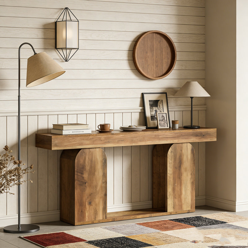 Canapé-lit Rustic Console, Marron foncé