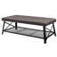 Table basse capitonnée en similicuir