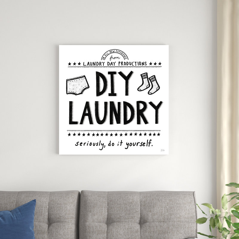 " DIY Laundry " by Melissa Averinos, 36" H x 36" W 