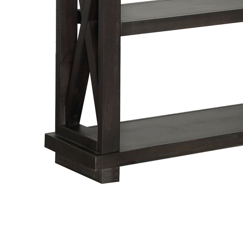 Bibliothèque en bois massif Kilby, H 81 po x l 39 po x P 14 po (5 tablettes)
