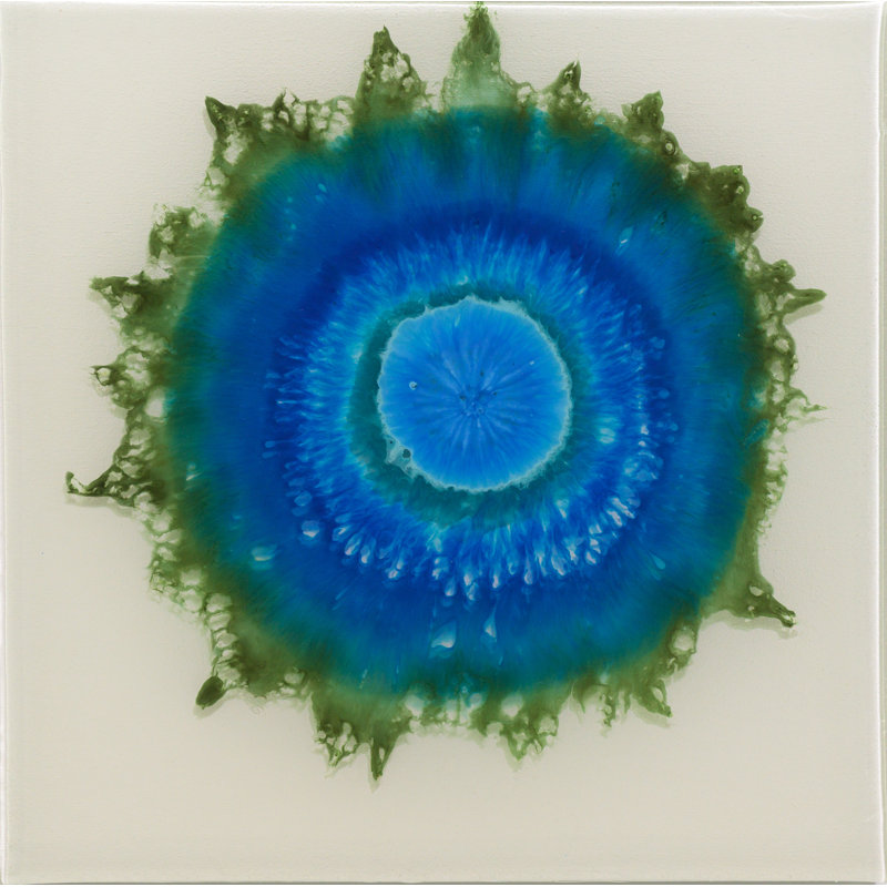 Allison Esley Handmade Boho Abstract Wall Decor on Resin