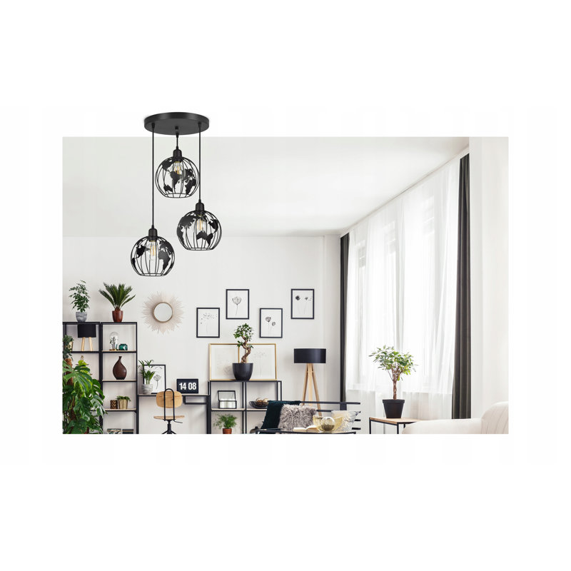 Kylo 3 - Light Sphere Pendant, Black, Black