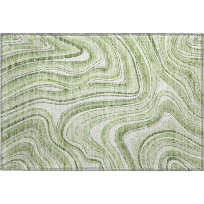 Premium Machine Washable Prisco Aloe Rug