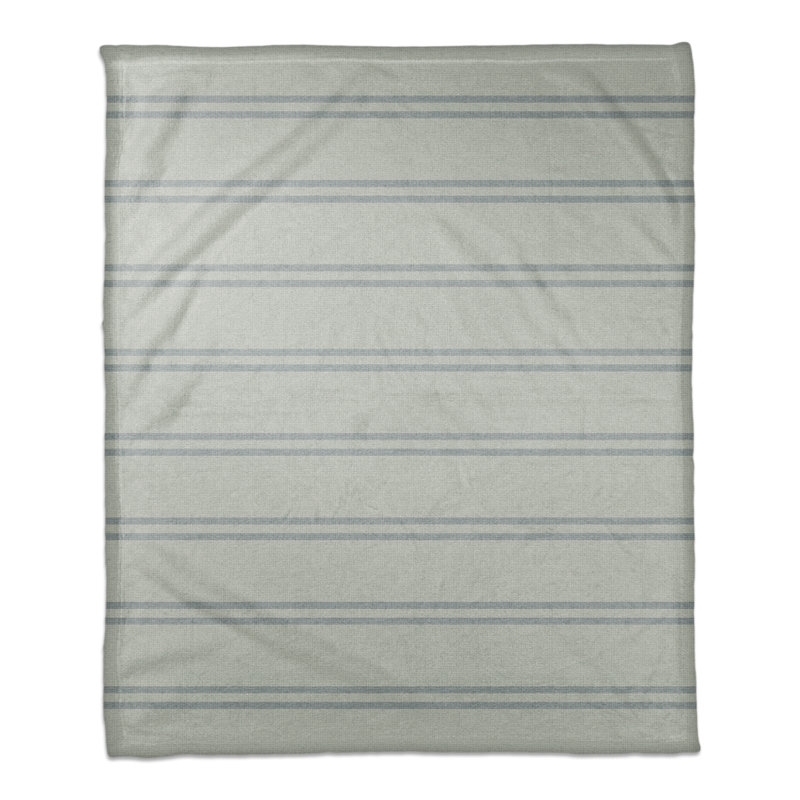 Hand Woven Throw Blanket, Blue