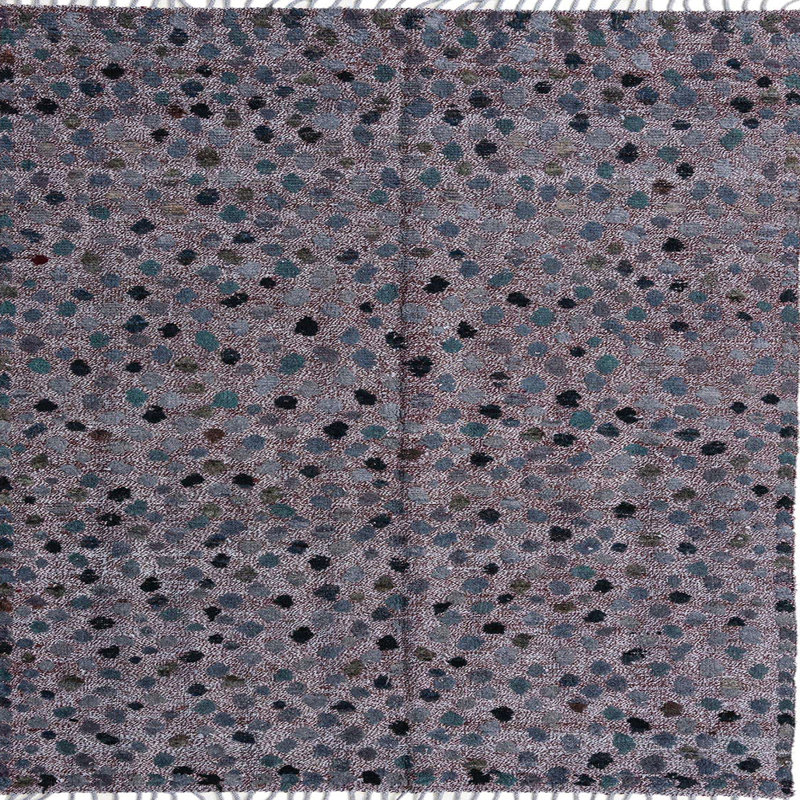 Tapis abstrait moderne 4357, Carré 7 pi