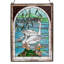 Tiffany Swans Stained Glass Window