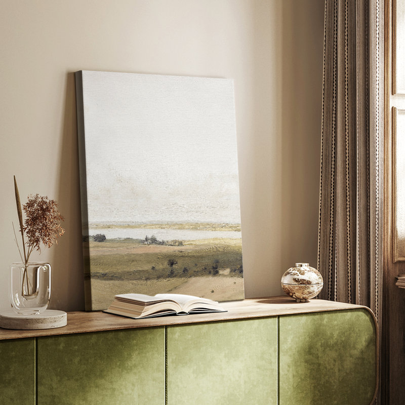 Paysage rétro CLIX - galerie Cavas, H 27 po x l 18 po
