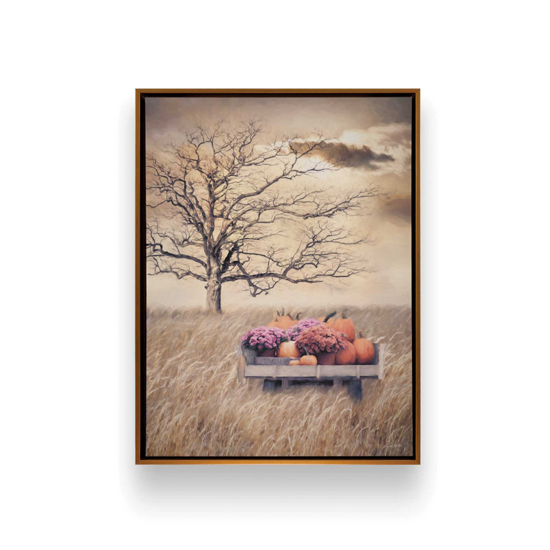 «Autumn Haul II» par Lori Deiter, reproduction d'art, L 18 po x H 24 po, Doré, Toile avec cadre