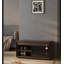 Banc de rangement pour chaussures en bois massif UV Disinfection
