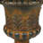 Handmade Rustic Brown Fiberstone Tall Urn Planter Pot