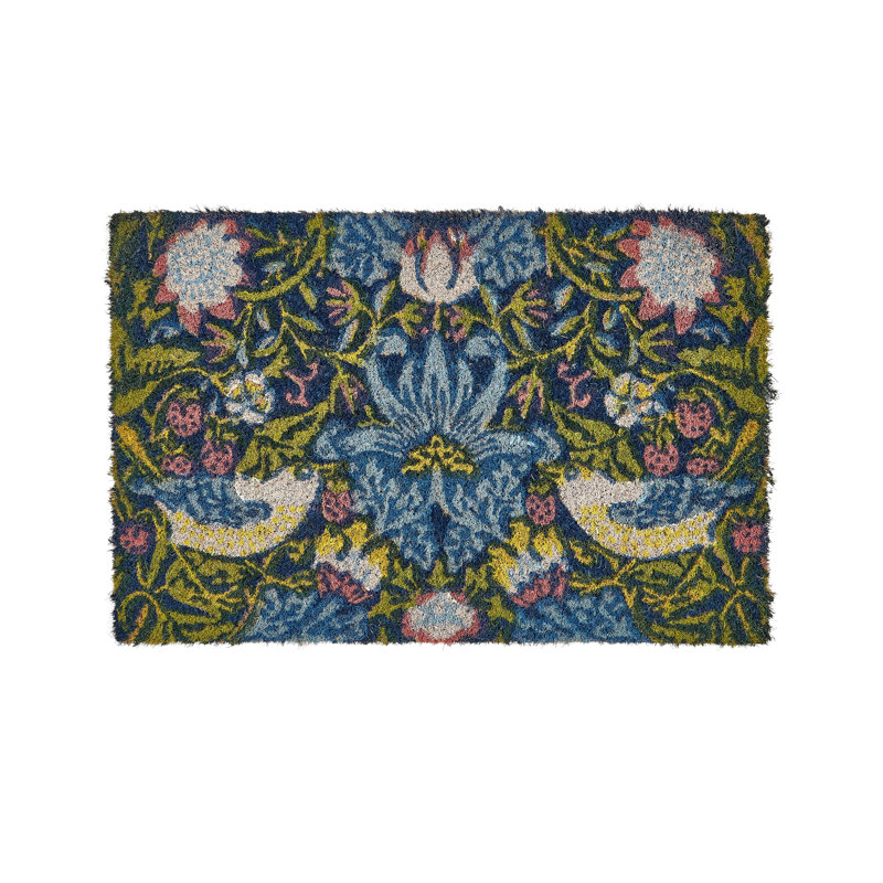 Mcdaniel Non-Slip Floral Doormat