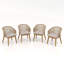Chaises de salle à manger d'extérieur en corde tressée avec coussin (ensemble de 4)-1505743