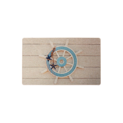 Tapis rectangulaire de 1 pi 6 po x 2 pi 6 po avec envers antidérapant Tigner