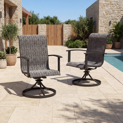 Swivel Outdoor Patio Dining Armchair