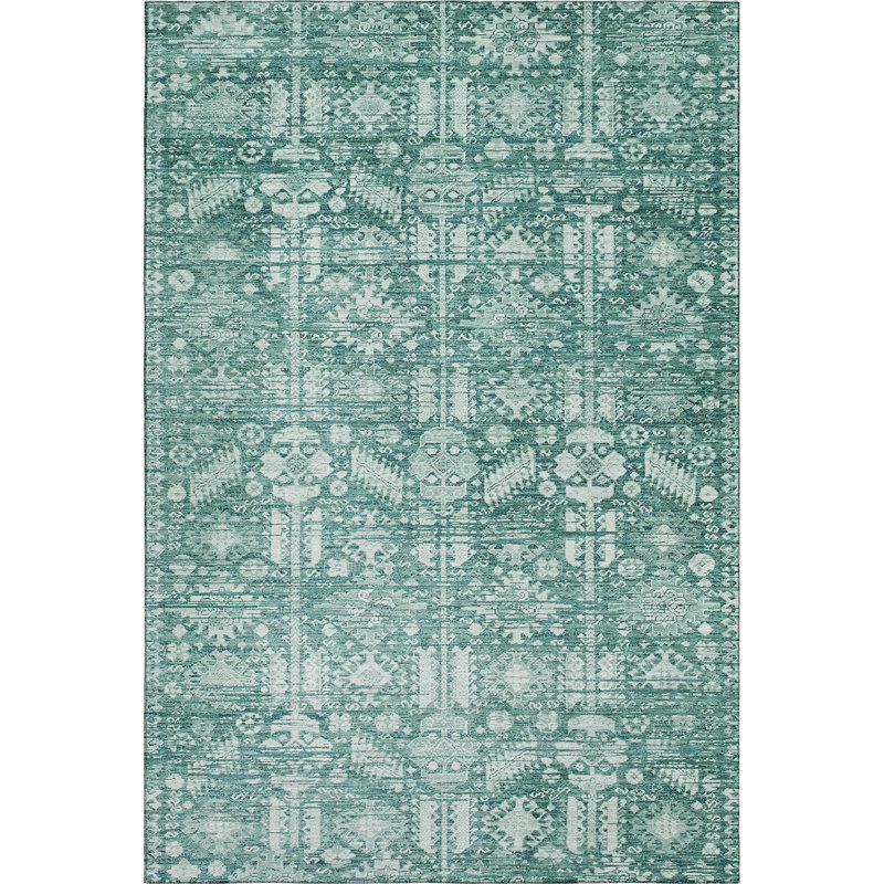 Premium Machine Washable Verlin AMF1771 Global Rug, Rectangle 5' x 7'6"