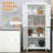 72" 4-Door Kitchen Pantry, Freestanding Storage Cabinet with 4 Adjustable Shelves-111654510
