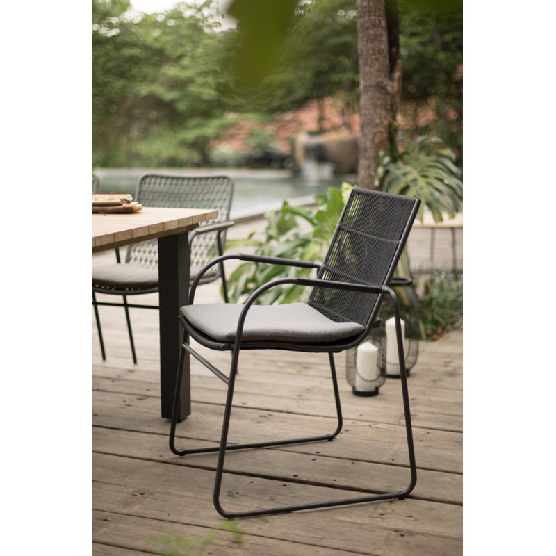 Cebu Stackable Dining Chair + Graphite Cushion