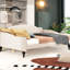 Lit de jour rembourré taille beige - Structure en bois sans sommier polyvalent pour différentes pièces Élégant avec cadre et revêtement en lin