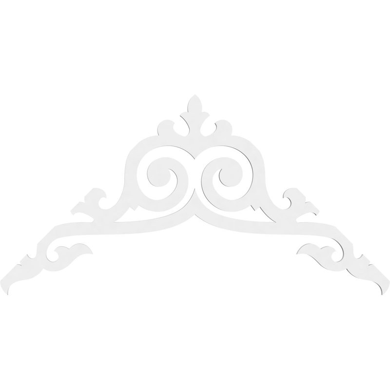 Baile Signature Urethane Gable Pediment, Primed Tan, 30"H x 60"W, 12/12