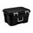 Sterilite Footlocker, 14 Gal Plastic Storage Container with Lid, Black, 4 Pack-125536938