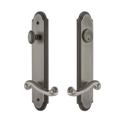Complete Arc Entry Lever Set with Single Cylinder Deadbolt