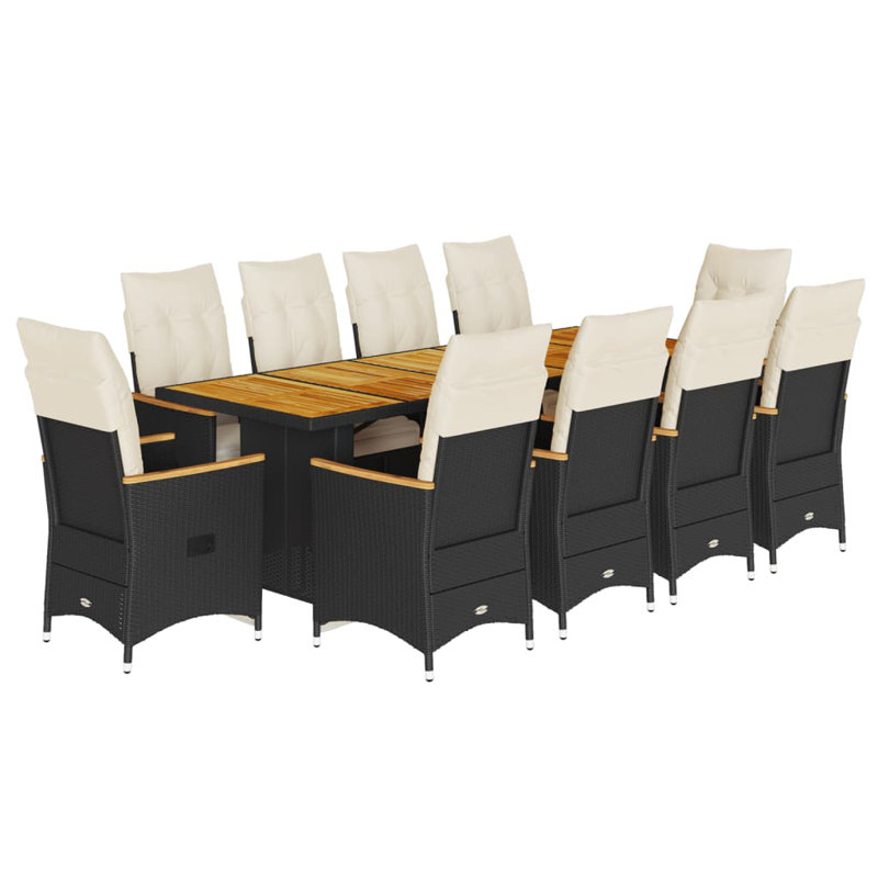 Ensemble de bistro rectangulaire en polyéthylène, 10