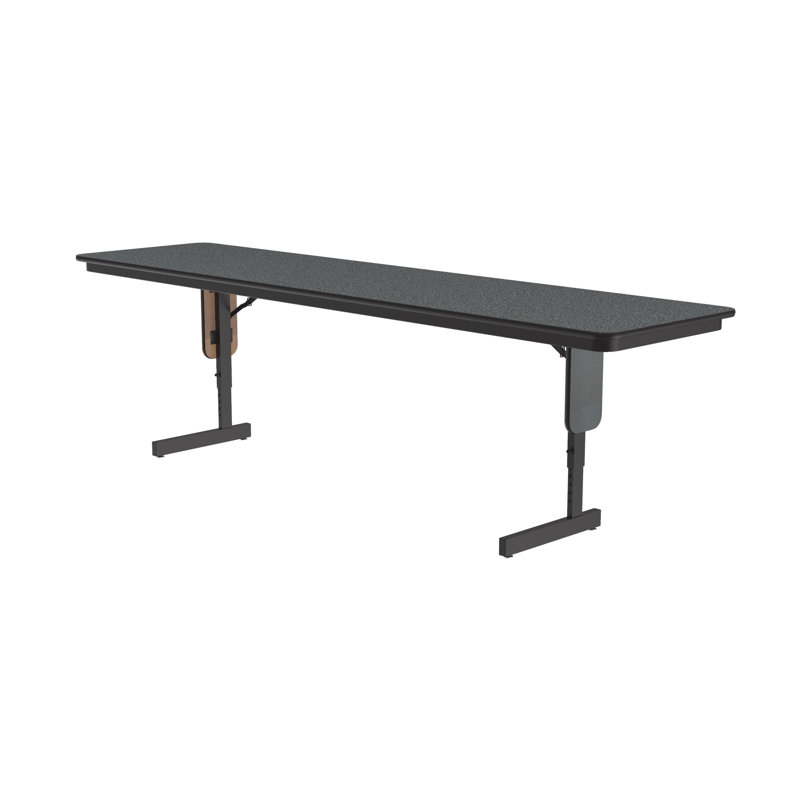 Rectangle Height Adjustable Modular Training Table, 30" H x 60" W x 24" D, Montana Granite