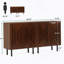 Armoire rustique, ensemble de 2 armoires de rangement, buffet classique