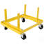 Support pour moteur roulant 750lbs, largeur et longueur réglables, avec 2 sangles à boucle, jaune