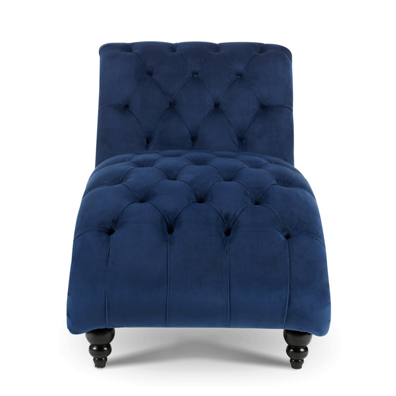 Chaise longue sans accoudoirs touffetée