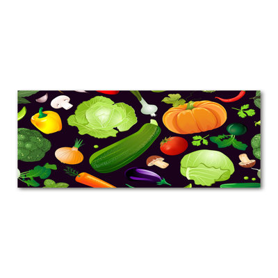 Colorful Vegetables - No Frame Print on Canvas